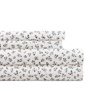 Becky Cameron - Delicate Blossoms Floral Patterned Ultra-Soft 4 Pi Pink